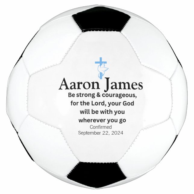 Bestätigungsgeschenke für Boys Soccer Ball (Vorderseite)