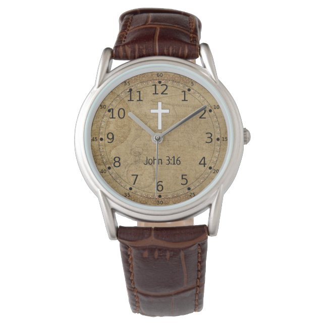 Bestätigungsgeschenke für Jungen - Bibelschrift Armbanduhr (Vorderseite)
