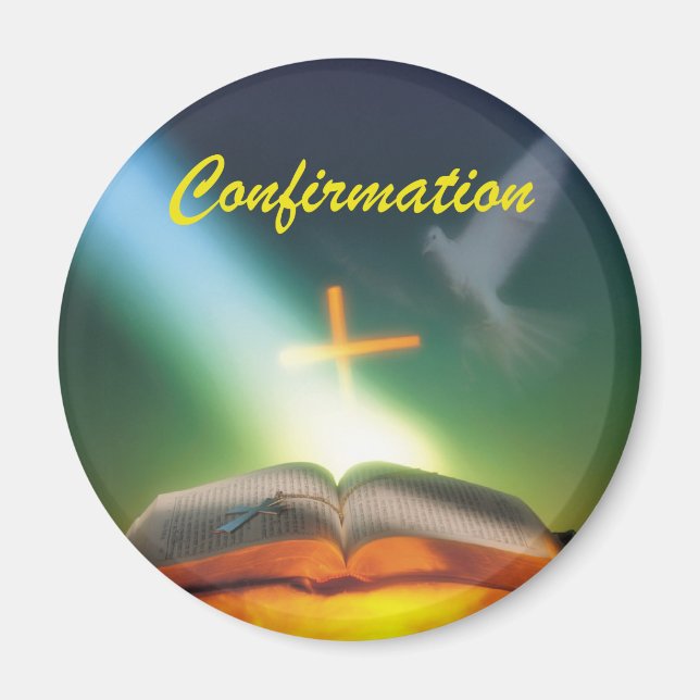Bestätigungstod, Bibel, Kreuz Magnet (Vorne)