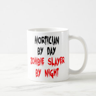 Bestatter Zombie Jäger Witz Kaffeetasse