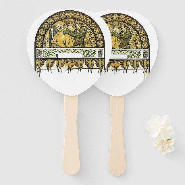 Bestattungsfan Fächer (Vorne und Hinten)