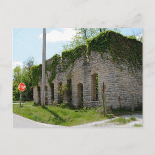 Bestattungsinstitut und Sargfabrik an der Route 66 Postkarte