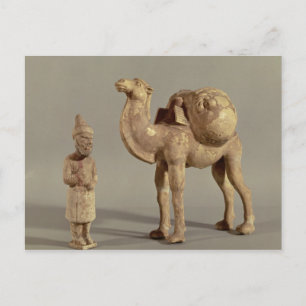 Bestattungsstatuetten eines beladenen Kamels Postkarte