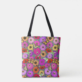 Bestäuber und Zinnia Tasche