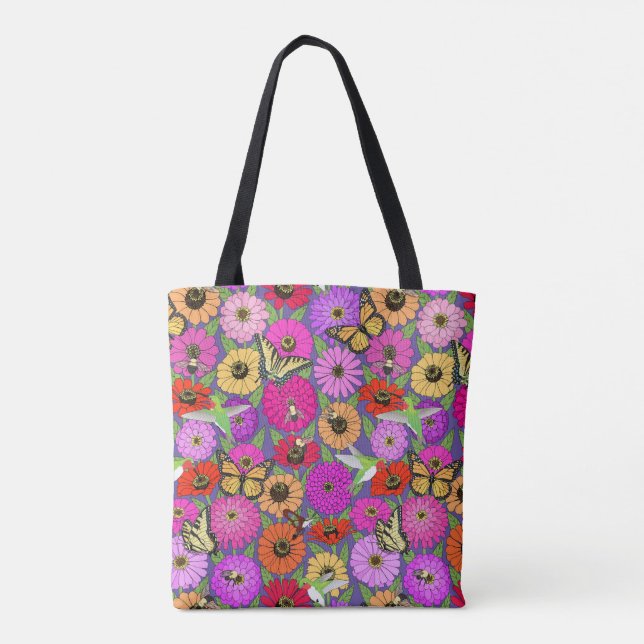 Bestäuber und Zinnia Tasche (Rückseite)