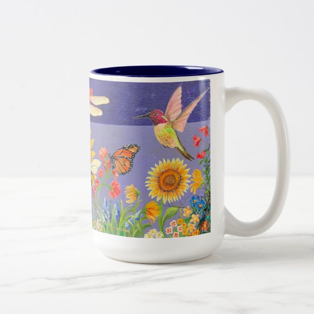 Bestäubergarten Zweifarbige Tasse (Rechts)
