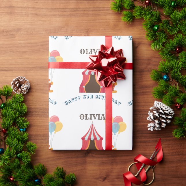 BESTE 5. Geburtstagsparty Circus THEMA Geschenkpapier (Feiertagsgeschenk)
