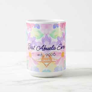 Beste Abuela Muttertag Wasserfarben Blumen  Kaffeetasse