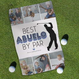 Beste Abuelo by Par Foto Collage Golf Handtuch