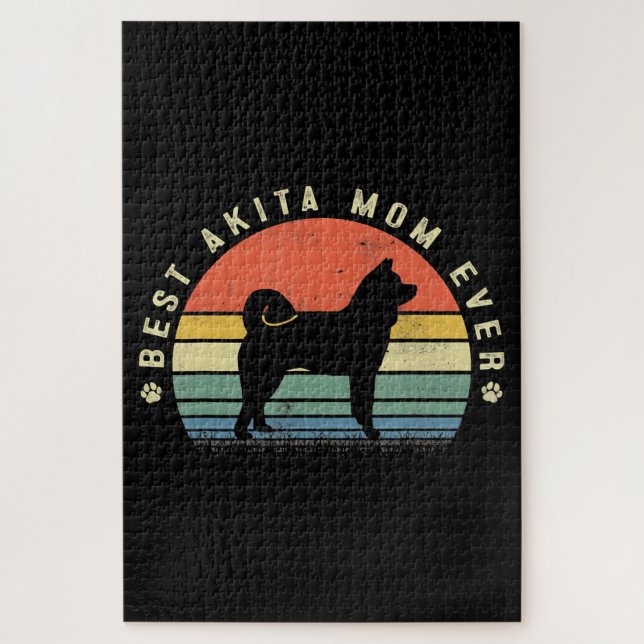 Beste Akita Mama je Funny Akita Dog Geschenke (Vertikal)