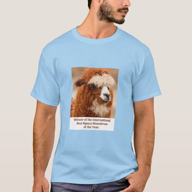 Beste Alpaka-Monobrow T-Shirt (Vorderseite)