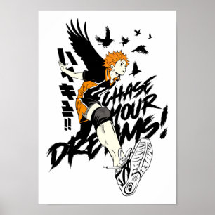 Beste Anime-Zitate hinterfragen Ihre Träume Poster