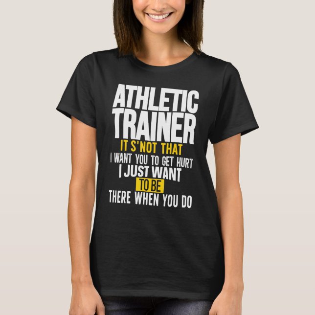 Beste Athletic Trainer Athletic Training T-Shirt (Vorderseite)