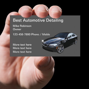Beste Autodetailing-Geschäftskarten-Design Visitenkarte