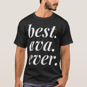 Beste Ava je Name Personalisierte Frau Girl BESTE T-Shirt