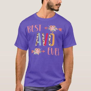 Beste Avo je Portugiesisch Oma Leopard Floral T-Shirt