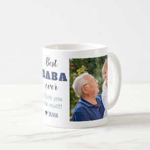 Beste Baba je Opa Liebe Sie 2 Foto Collage Kaffeetasse