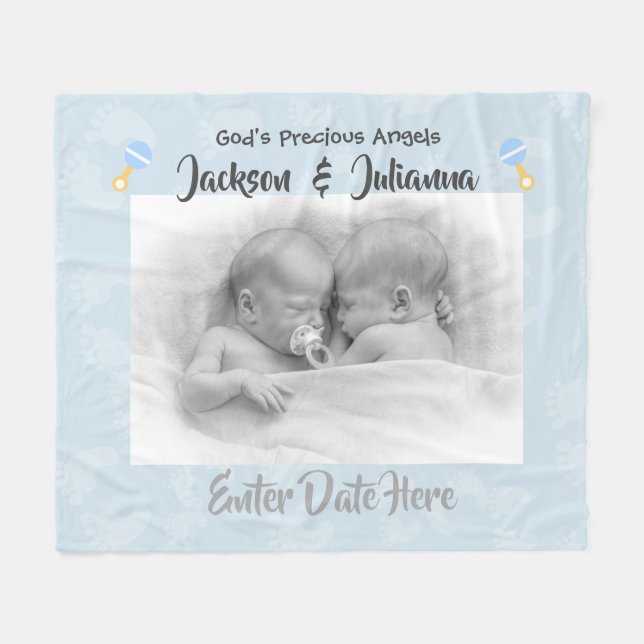 Beste Baby-Geschenke für Zwillinge - Fleecedecke (Vorderseite (Horizontal))