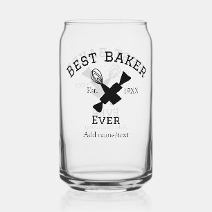 Beste Bäckerei je Namen Text Backen Backen Jahr Ko Dosenglas