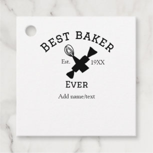 Beste Bäckerei je Namen Text Backen Backen Jahr Ko Geschenkanhänger