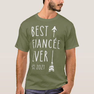 Beste Bank Ever Est 2021 Verlobt Bride Ehefrau T-Shirt