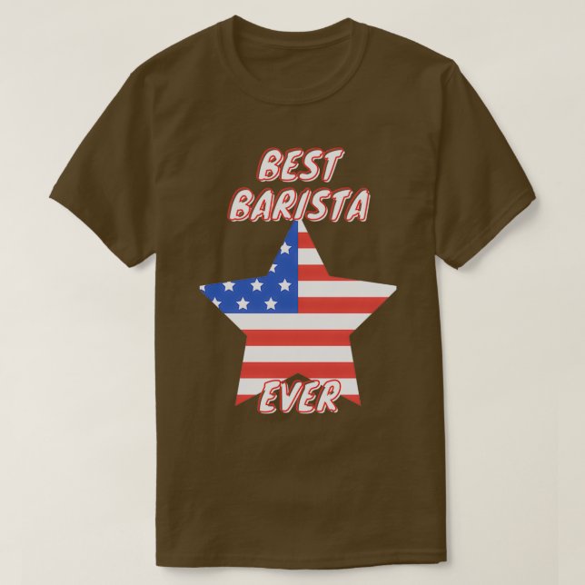 Beste Barista je 7 T-Shirt (Design vorne)