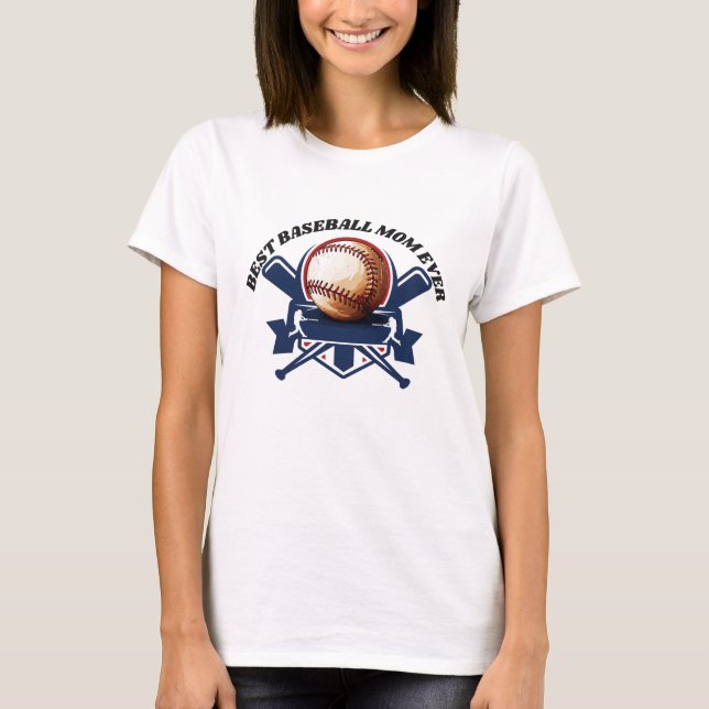 Beste Baseballmutter T-Shirt (Vorderseite)