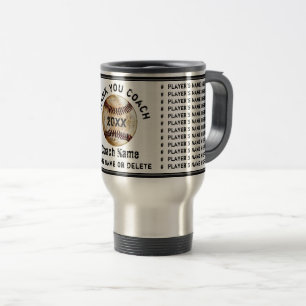 Beste Baseballtrainer-Geschenke mit den Namen Reisebecher