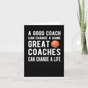 Beste Basketball-Coach Geschenke Basketball Coach Karte