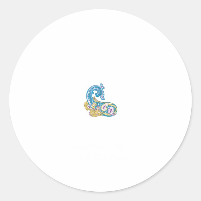 Beste benutzerdefinierte Logo-Stickers Runder Aufkleber (Vorderseite)