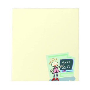 Beste Beste weibliche Lehrerin Niedliches weiblich Notizblock