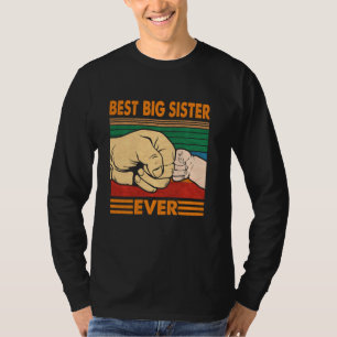 Beste Big Sister je Vintage Mama Mutter Mutter S D T-Shirt