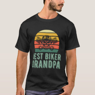 Beste Biker Opa Motorradpisten Skull T-Shirt