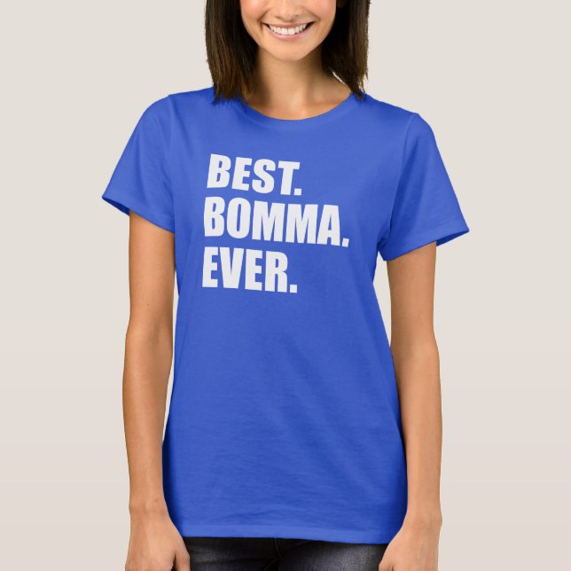 Beste Bomma je flämisch-belgische Oma T-Shirt (Vorderseite)