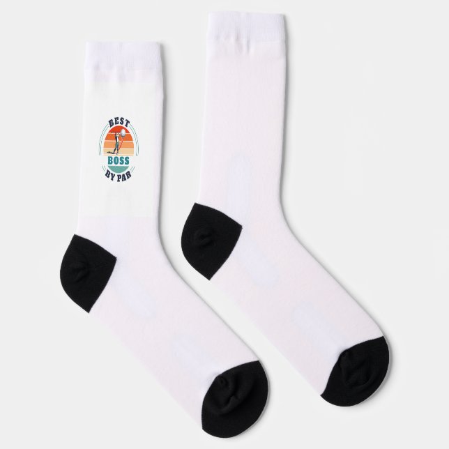 Beste Boote per Par Custom Retro Golf Lover Socken (Rechts)