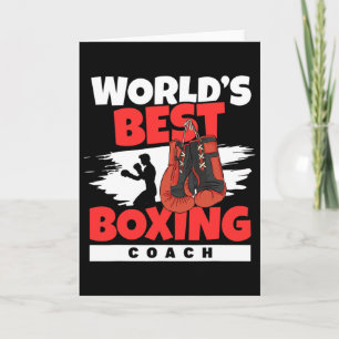 Beste Boxcoach der Welt Boxclub Kickboxen B Karte