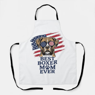 Beste Boxer-Mutter Aller Patrioten Hund-Shirt Desi Schürze