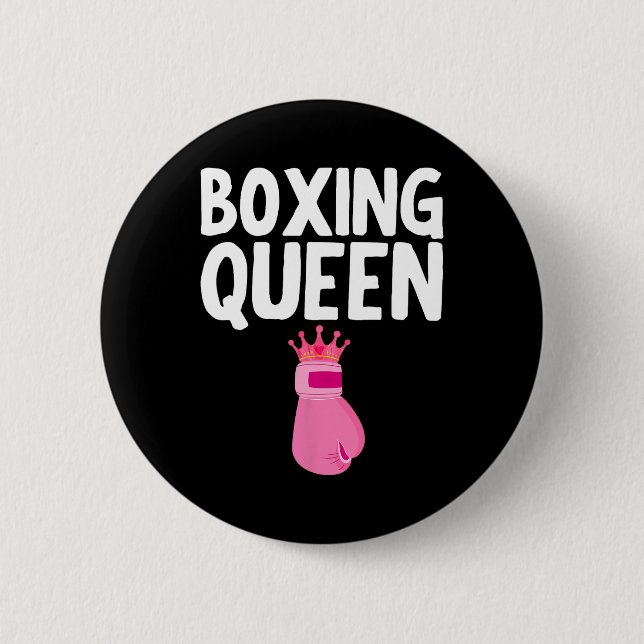Beste Boxkunst für Mädchen Frauen Handschuhe Boxen Button (Vorderseite)