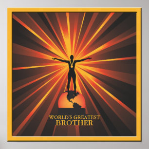 Beste Brother Trophy-Poster-Vorlage Poster