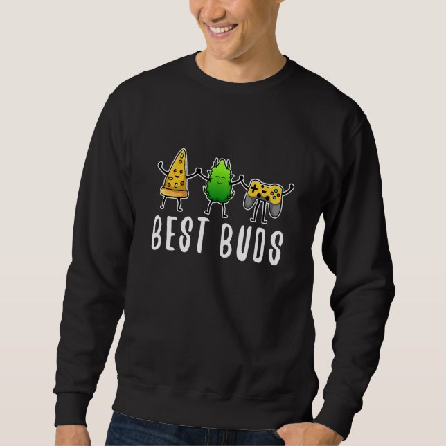 Beste Buds Unkraut 1 Sweatshirt (Vorderseite)