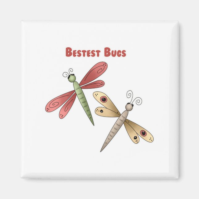 Beste Bugs (Libellen) Magnet (Vorne)