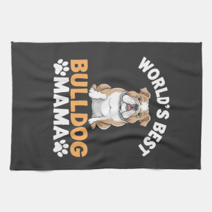 Beste Bulldogge-Mama der Welt Geschirrtuch