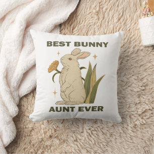 Beste Bunny-Tante Aller Zeiten Süße Kawaii Familie Kissen