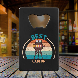 Beste Cam Op Retro - Camera Team-Geschenk Geldbeutel Flaschenöffner