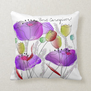 Beste Caregiver-Kissen-Wildblumen Kissen