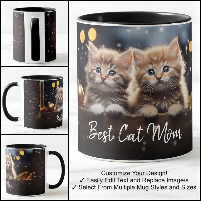 Beste Cat Mama 1 Fotoplatte mit Extravagantem Text Tasse (Von Creator hochgeladen)