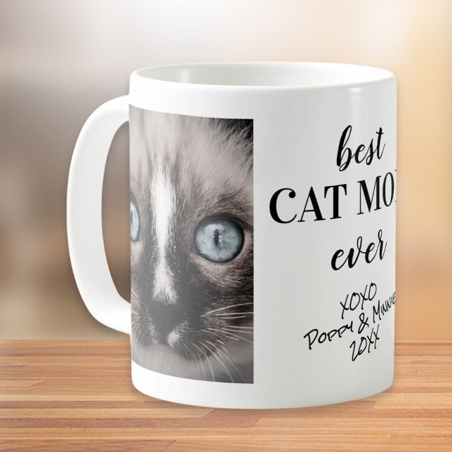 Beste Cat Mama Eher Personalisierte Fotos Kaffeetasse (Von Creator hochgeladen)