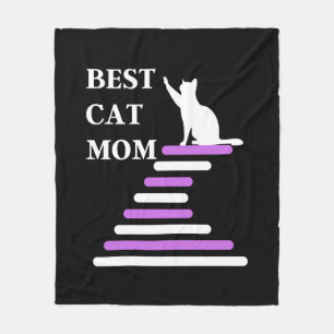 Beste Cat-Mama Fleecedecke