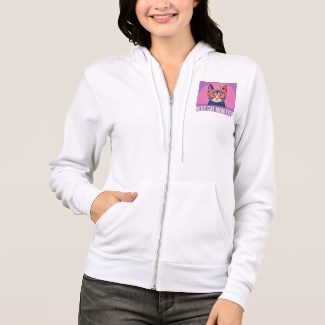 Beste Cat-Mama Hoodie (Vorderseite)