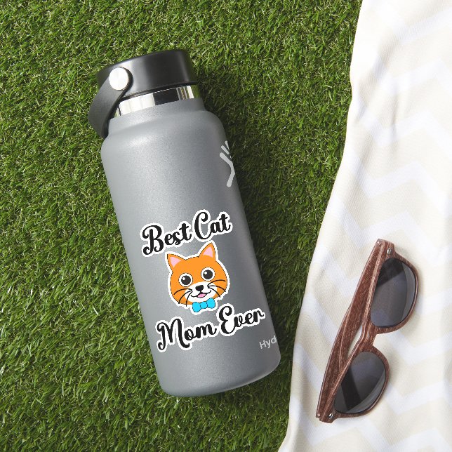Beste Cat Mama je Aufkleber (HydroFlask Insitu)